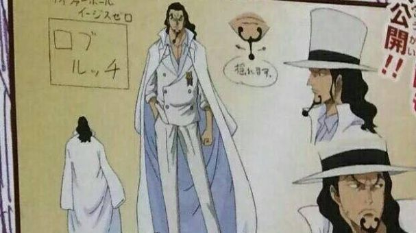 One Piece: Film Gold' – Design oficial de Lucci, Spandam, Sabo e